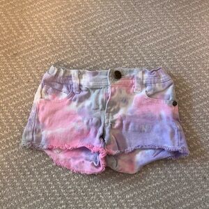 Zinnia’s Tie Dye Denim Shorts